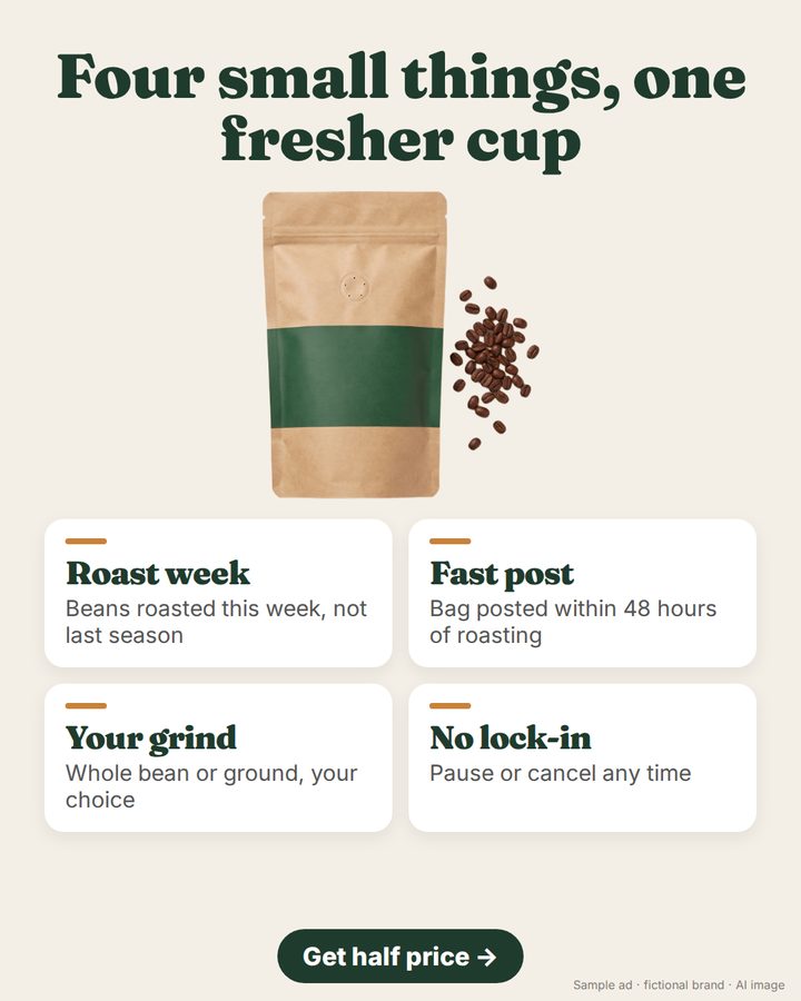 Brewbarrow demo ad, grid