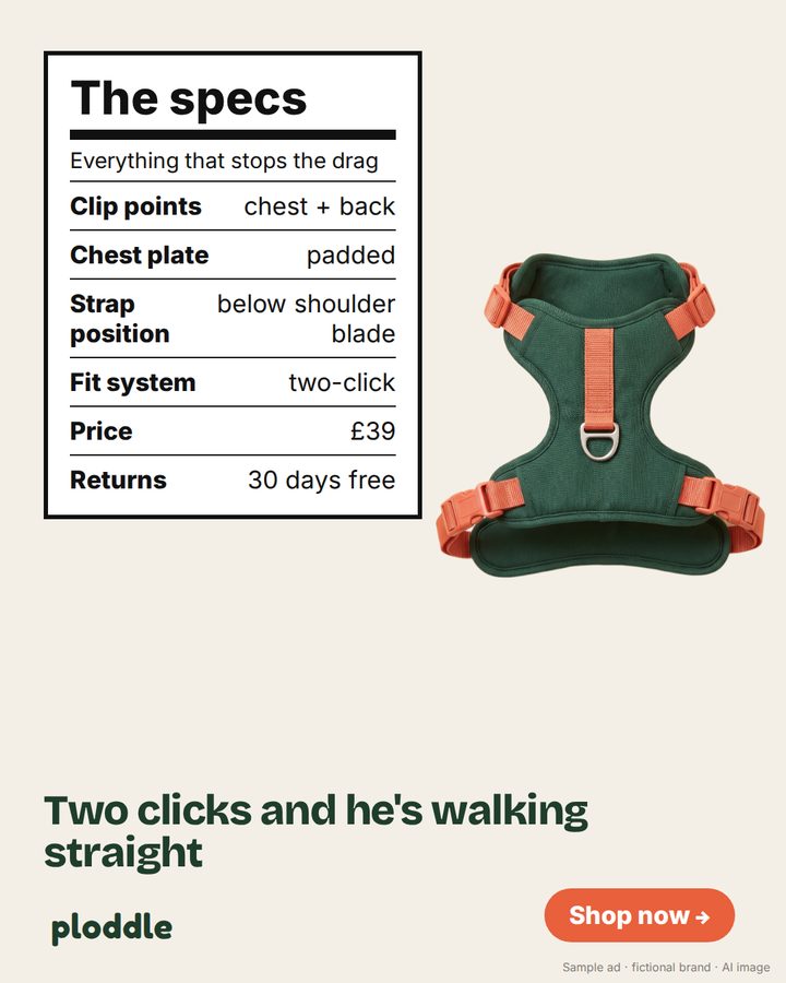 Ploddle demo ad, spec