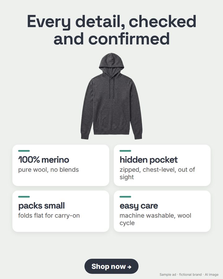 Wendle demo ad, grid