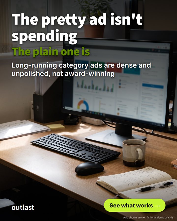 Outlast's own ad, plain one